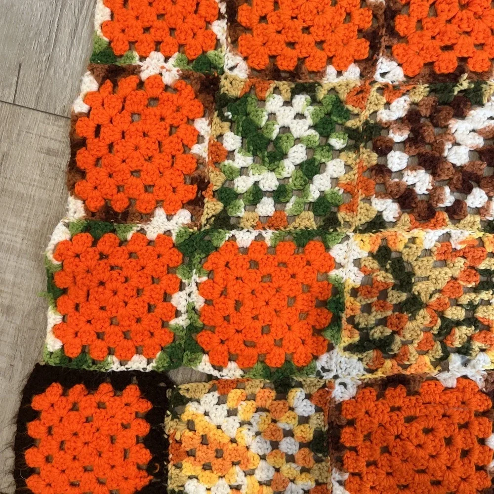 Handmade Crochet Granny‎ Blanket Afghan Couch Throw 76x38